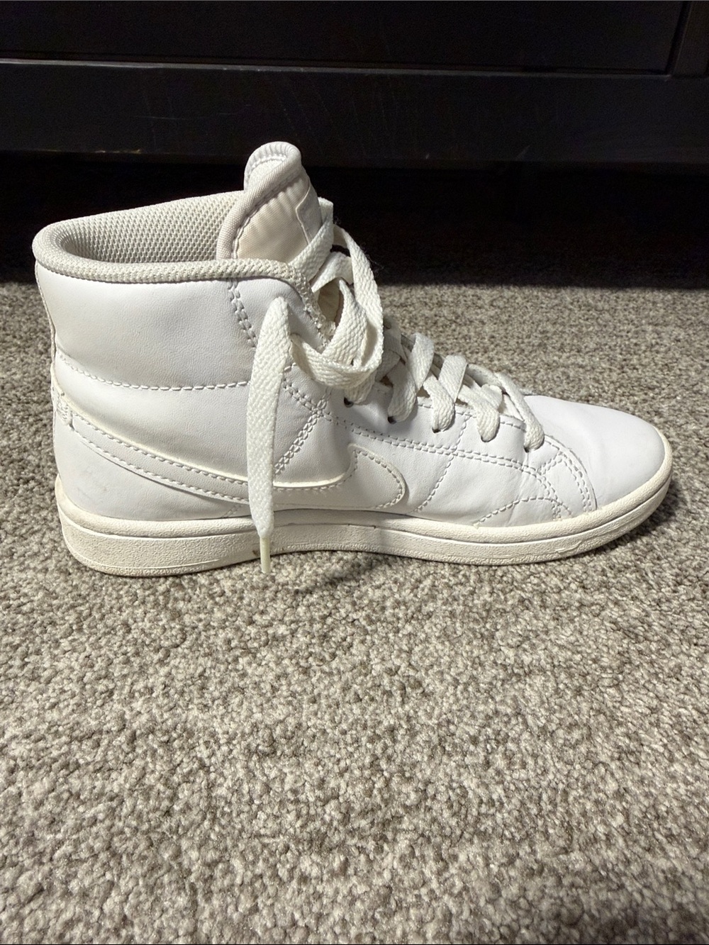 Nike Off-White/White High-Top Sneakers - Picture 6 of 8